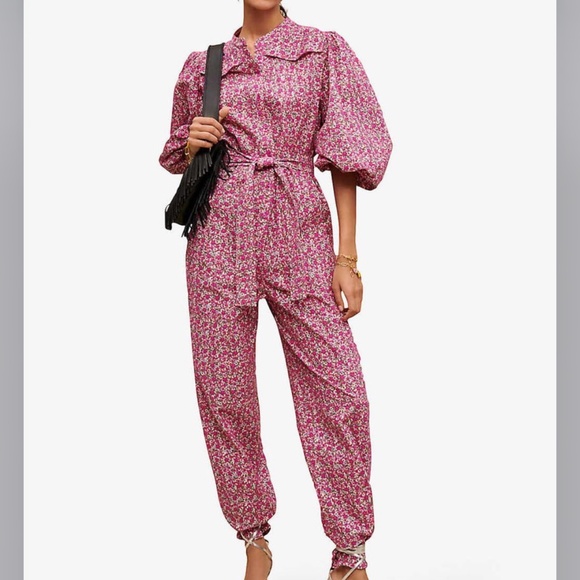 Maje Pyad floral jumpsuit - Picture 3 of 9